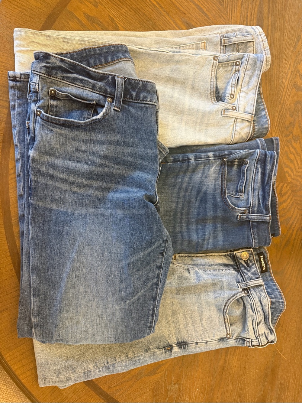 Express Men’s Jeans - Multiple Shades Multi Cuts - 4 Pair